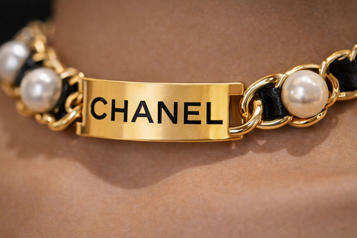Cha-nel Pearl & Choker cum Necklace