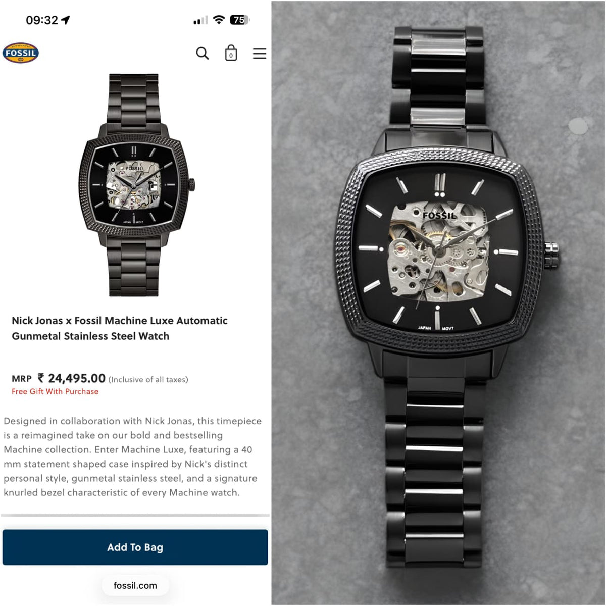 Fo-ss-il Luxe Automatic Original Model Series Now Available