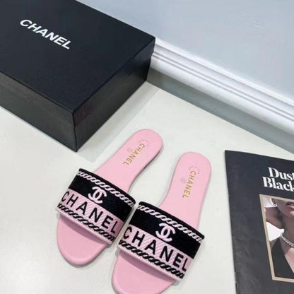 Cha-nel Hayden Classic Flats With OG Box & Dust Bag