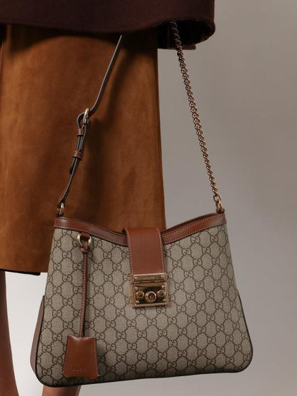 G_cc_i Padlock Supreme Premium Shoulder Bag With Dust Bag