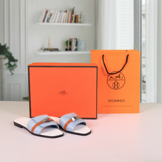 Hermes Paris Birkin Premium Flats With OG Box