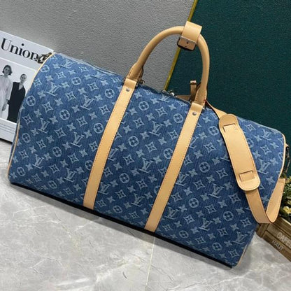 LOU-IS VU-IT-TON KEEPALL BANDOULIERE NBA EDITION DUFFLE BAG