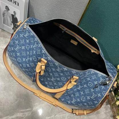 LOU-IS VU-IT-TON KEEPALL BANDOULIERE NBA EDITION DUFFLE BAG
