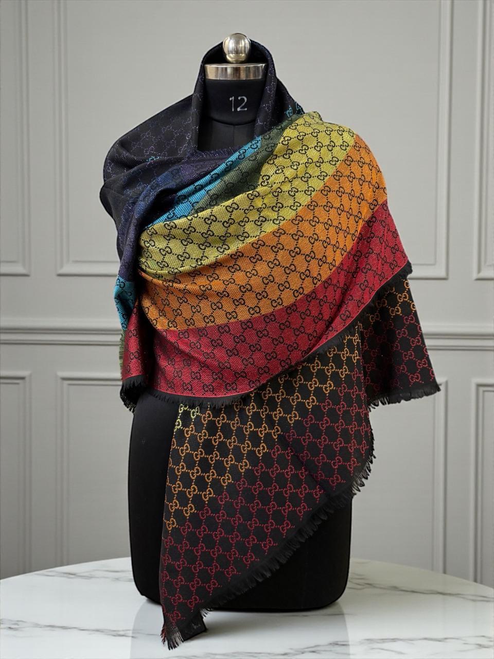 G_cc_i Jacquard Multicolour Shawl