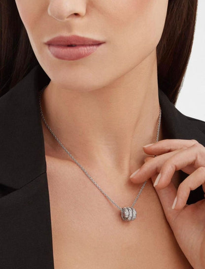 Bvl-gari Serpent-Inspired Diamond-Studded Necklace