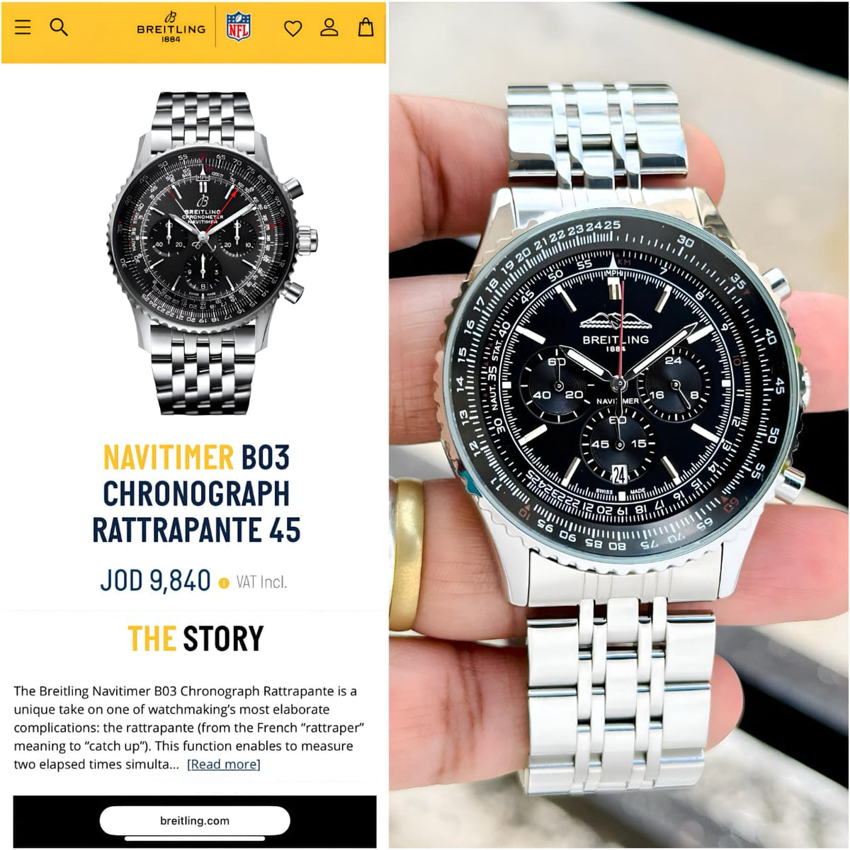 Bre-it-ling Premius Navitimer Original Model Series Now Available