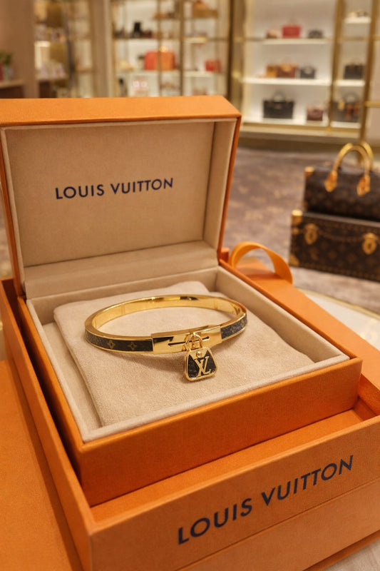 LVTN Lock Charm Bracelet