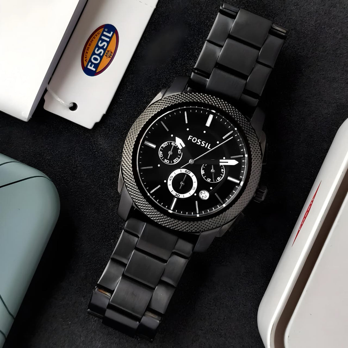 Fo-ss-il Machine Mid Size Chronograph Men's