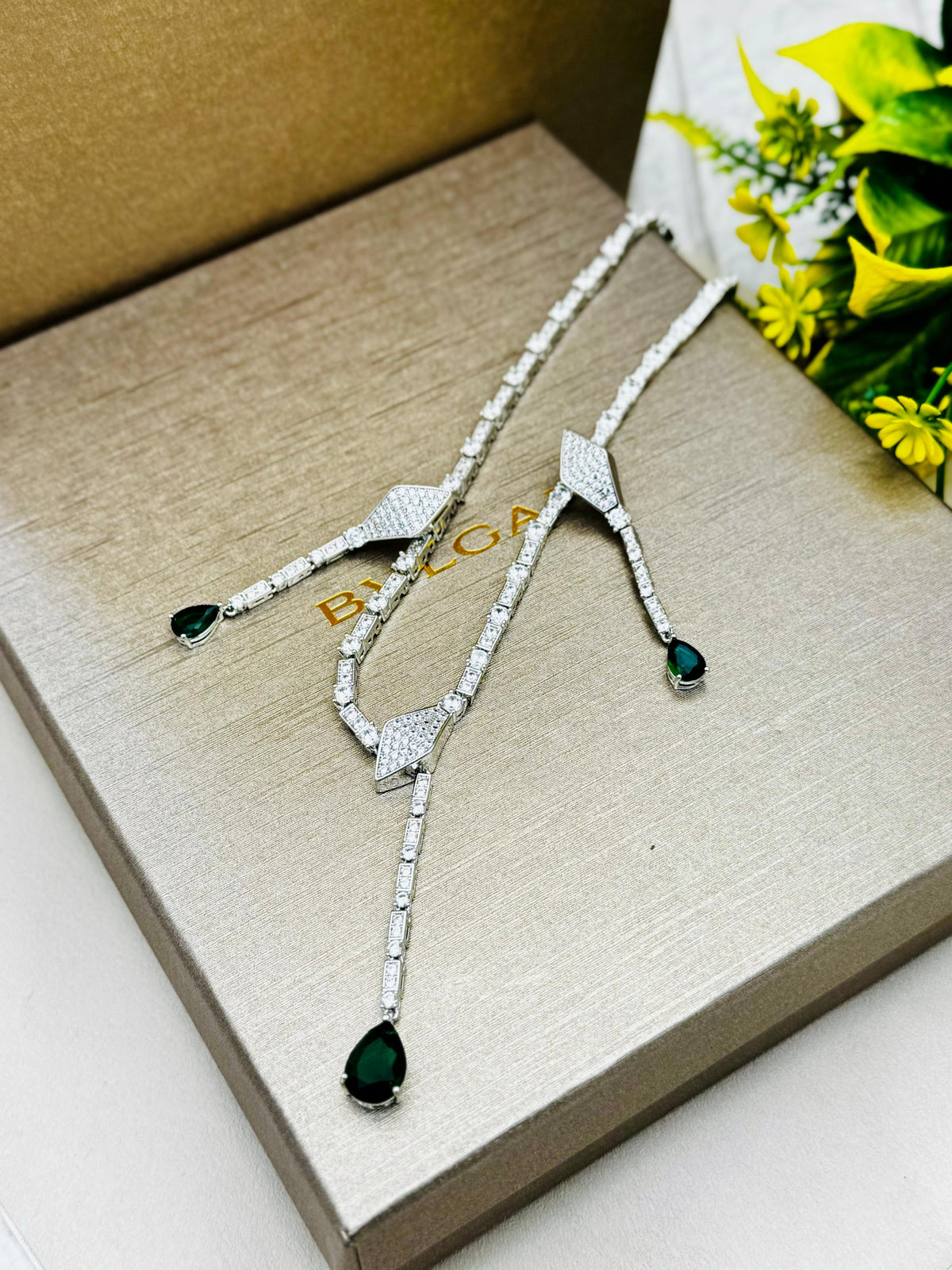 Bvl-ga-ri Super High Quality Snake Necklace With Earrings